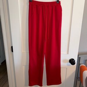 Red Track Pants for Women